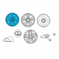 OEM 2018 Lexus RX450hL Wheel, Disc Chrome P Diagram - 4261A-48181