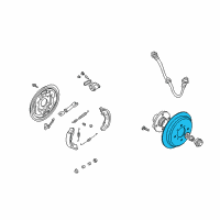 OEM Hyundai Drum-Rear Brake Diagram - 58411-17100