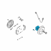 OEM Hyundai Elantra Rear Wheel Hub Assembly Diagram - 52710-2D115