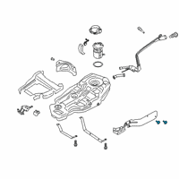 OEM Lincoln Aviator Tank Strap Diagram - L1MZ-9054-A