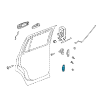 OEM Chrysler Aspen Rear Door Lower Hinge Diagram - 55364685AA