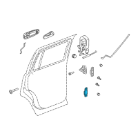 OEM 2008 Chrysler Aspen Rear Door Lower Hinge Diagram - 55364685AA