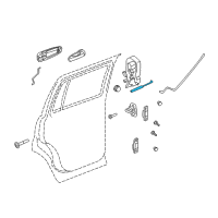 OEM 2008 Chrysler Aspen None-Outside Handle To Latch Diagram - 55362145AC