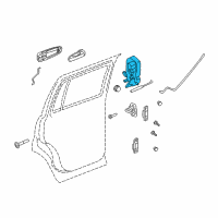 OEM Chrysler Rear Door Latch Diagram - 55364985AB