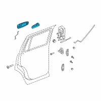 OEM 2009 Chrysler Aspen Handle-Exterior Door Diagram - 1EH601BMAA