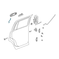 OEM Chrysler Aspen Link-Outside Handle To Latch Diagram - 55362210AA
