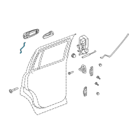 OEM 2007 Dodge Durango Link-Outside Handle To Latch Diagram - 55362210AA