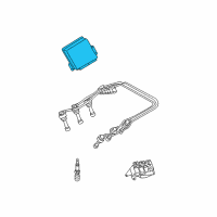 OEM Hyundai Santa Fe Engine Control Module Unit Diagram - 39109-37500