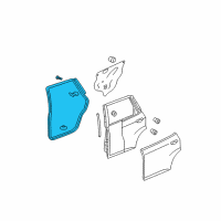OEM 2008 Honda Fit Seal, L. RR. Door (Outer) Diagram - 72850-SAA-E01