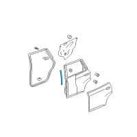 OEM 2008 Honda Fit Seal, L. Door Center Diagram - 72352-SAA-003