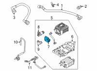 OEM 2017 Ford F-350 Super Duty Vapor Separator Diagram - 9U5Z-9B328-C