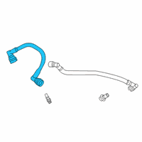 OEM Ford F-350 Super Duty PCV Hose Diagram - LC3Z-6A664-A