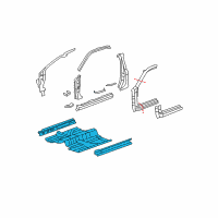 OEM 2012 Honda Accord Floor, FR. Diagram - 65100-TE0-A02ZZ