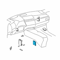 OEM 2019 Lexus UX250h Multiplex Computer Assembly Diagram - 892G0-76W90