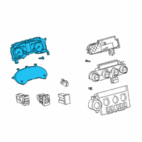 OEM 2021 Toyota Sequoia Gauge Cluster Diagram - 83800-0CU71