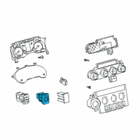 OEM 2022 Toyota Sequoia Seat Heat Switch Diagram - 84751-0C031