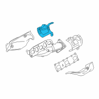 OEM 2015 Nissan 370Z Cover-Exhaust Manifold Diagram - 16590-1PM2A