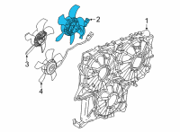 OEM 2021 GMC Sierra 1500 Fan Motor Diagram - 84543313