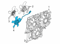 OEM Chevrolet Silverado 1500 Fan Motor Diagram - 84850041