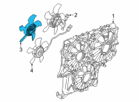 OEM 2019 GMC Sierra 1500 Fan Motor Diagram - 84120617