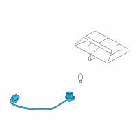 OEM 2008 Mercury Sable Socket & Wire Diagram - 8T5Z-13A625-AA