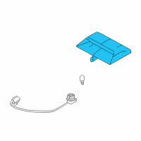 OEM Mercury High Mount Lamp Diagram - 5T5Z-13A613-AA