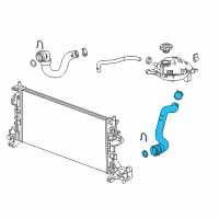 OEM 2018 Chevrolet Cruze Upper Hose Diagram - 39063438