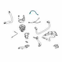 OEM 2004 BMW 745i Oxygen Sensor, Grey Diagram - 11-78-7-512-002