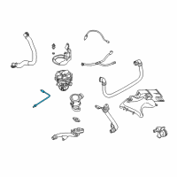 OEM 2007 BMW 750i Oxygen Sensor, Grey Diagram - 11-78-7-539-126