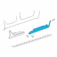 OEM 2001 Chrysler 300M APPLIQUE-Fender Diagram - 5018722AA