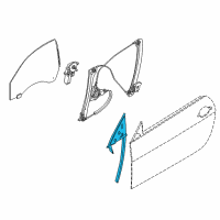 OEM 2017 BMW M6 Gran Coupe Window Guide, Door, Right Diagram - 51-33-7-217-492