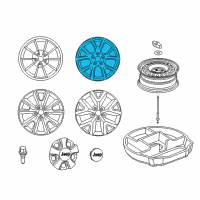 OEM 2017 Jeep Cherokee Aluminum Wheel Diagram - 1UT90GSAAA