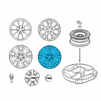 OEM 2014 Jeep Cherokee Aluminum Wheel Diagram - 1UT911XFAB