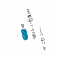 OEM 2003 Kia Sorento Coil Spring-Front Diagram - 546013E010DS