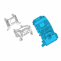 OEM 2014 Ford Special Service Police Sedan Climate Control Module Diagram - EG1Z18842AA