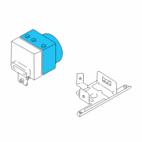 OEM 2004 Chevrolet Tracker Brake Pressure Modulator Valve Diagram - 91175539