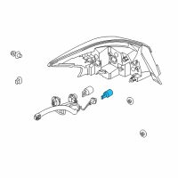 OEM 2019 Nissan Titan Bulb Diagram - 26261-9B91B