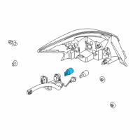 OEM 2016 Nissan Sentra Bulb-Wedge Base Diagram - 26261-9B91A