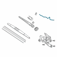 OEM 2019 Acura RDX TUBE (4X7X600) Diagram - 76864-TJB-A11