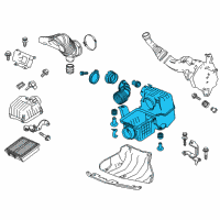 OEM 2013 Honda CR-Z Case Set, A/Clnr Diagram - 17201-RTW-010