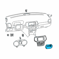 OEM 2019 Jeep Grand Cherokee Air Conditioner And Heater Module Diagram - 68410583AB