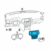 OEM 2019 Jeep Grand Cherokee Climate Control Module Diagram - 68386889AB