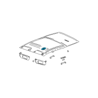 OEM Saturn LS1 Lamp Asm, Dome *Light Oak Diagram - 22688910