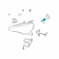 OEM 2016 Scion FR-S Car Bulbs Diagram - SU00302560