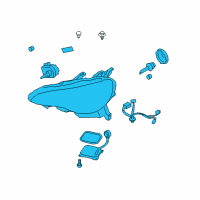 OEM 2015 Scion FR-S Composite Headlamp Diagram - SU003-05149