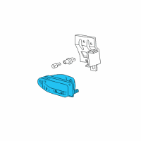 OEM 1994 Ford Mustang Lens Assembly Diagram - F4ZZ15L203A