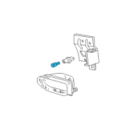 OEM Mercury Tracer Fog Lamp Bulb Diagram - F58Z-13466-CB