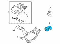 OEM 2021 Nissan Rogue Switch Assy-Sunroof Diagram - 25450-6LB0A