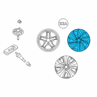 OEM 2017 Kia Niro Wheel Assembly-Aluminum Diagram - 52910G5200