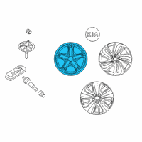 OEM 2022 Kia Niro Wheel Assembly-Aluminum Diagram - 52910G5140